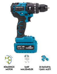 Dawreek STM24 20 V 5 Ah Çift Akülü Vidalama Makinesi