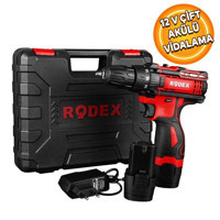 Rodex RDX3321 12 V 1.5 Ah Çift Akülü Vidalama Makinesi
