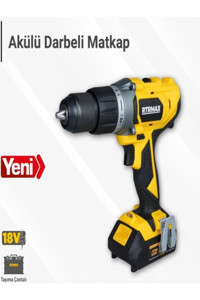 Rtrmax RTX1820 18 V 2 Ah Kömürsüz Darbeli Çift Akülü Vidalama Makinesi