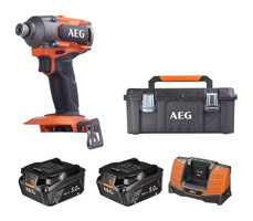 Aeg BSS 18C3B3-502C 18 V 5 Ah Kömürsüz Darbeli Çift Akülü Vidalama Makinesi