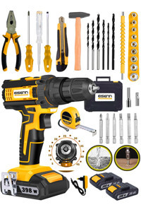 Eisenn 398 58 V 6 Ah Kömürsüz Darbeli Çift Akülü Vidalama Makinesi