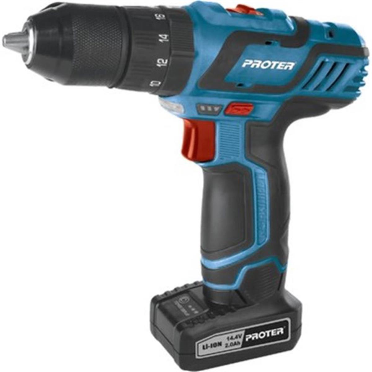 Proter 614 14.4 V 2 Ah Çift Akülü Vidalama Makinesi