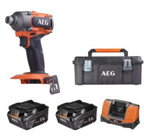 Aeg 18C3B3-502 18 V 5 Ah Kömürsüz Darbeli Çift Akülü Vidalama Makinesi