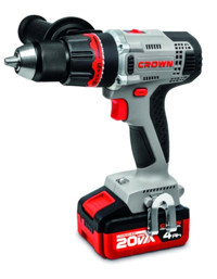 Crown CT21076HMX-4 20 V 4 Ah Çift Akülü Vidalama Makinesi