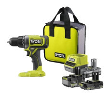 Ryobi RDD18-2C52S 18 V Kömürsüz Darbeli Çift Akülü Vidalama Makinesi