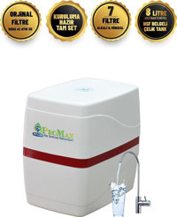 Promax Ters Osmoz Sistem 7 Aşamalı 8 lt Kapalı Kasa Pompasız Tezgah Altı Su Arıtma Cihazı