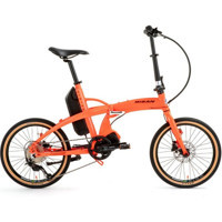 Bisan E-Folding Strike 250 W 100 Km 20 Jant 9 Vites Katlanır Elektrikli Bisiklet Turuncu
