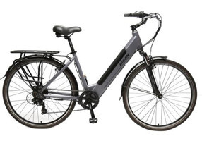 Bisan Moon 700C 250 W 90 Km 28 Jant 9 Vites Elektrikli Bisiklet Gri-Siyah