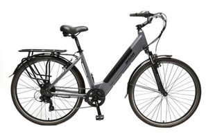 Bisan Moon 250 W 100 Km 28 Jant 7 Vites Elektrikli Bisiklet Gri-Siyah