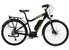 Bisan E-City 250 W 185 Km 28 Jant 9 Vites Elektrikli Şehir / Tur Bisikleti Siyah-Yeşil
