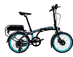 Carraro E-Line E-Go 250 W 60 Km 20 Jant 7 Vites Katlanır Elektrikli Şehir / Tur Bisikleti Mavi - Siyah