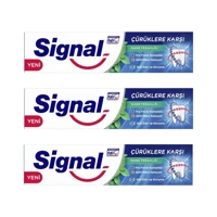 Signal Çürüklere Karşı Naneli Florürlü Diş Macunu 3x50 ml