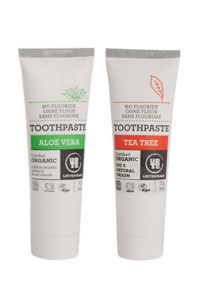 Urtekram Aloe Vera Organik Florürsüz Diş Macunu 75 ml + Çay Ağacı Diş Macunu 75 ml