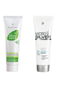LR Microsilver Plus Florürlü Diş Macunu 75 + Aloe Vera Diş Macunu 100 ml
