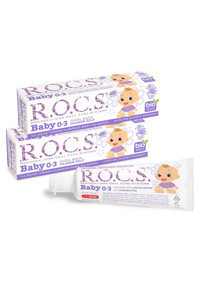 R.O.C.S. Ihlamur Özlü Organik Florürsüz 0-3 Yaş Çocuk Diş Macunu 2x45 gr