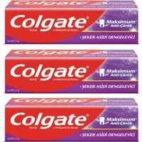 Colgate Maksimum Anti Çürük Florürlü Diş Macunu 3x75 ml