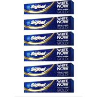 Signal White Now Gold Naneli Florürlü Diş Macunu 6x75 ml