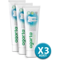 Agarta Bitki Özlü Organik Florürsüz Diş Macunu 3x100 ml