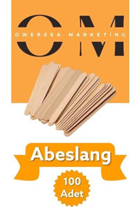 Owersea Ahşap 100 Adet Ağda Spatulası