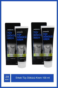 Watsons Tüm Ciltler İçin Koltuk Altı Bacak Genital Bölge Erkek Tüy Dökücü Krem 2x100 ml