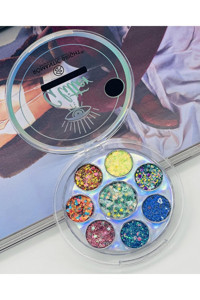 Lady Beauty 8'li Toz Glitter Palet Far Paleti