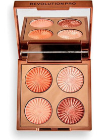 Revolution Pro Goddess Glow Eye Quad Golden Hour Eyeshadow Toz Işıltılı Göz Farı