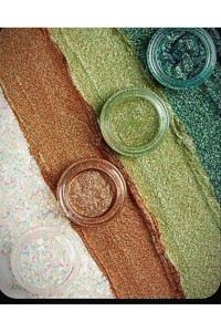 Hb Tasarım Kremsi 4'lü Kalem Simli Glitter Tekli Göz Farı
