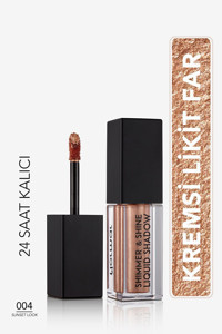 Flormar Shimmer & Shine Liquid Shadow - 004 Sunset Look - 8682536003124 Toz Metalik Göz Farı