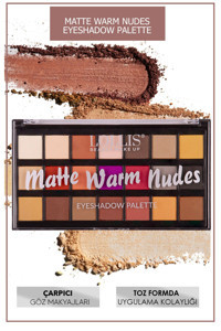 Lollis Matte Warm Nudes Toz Mat Far Paleti