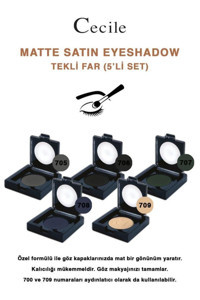 Cecile 705-706-707-708-709 Toz Mat Tekli Göz Farı