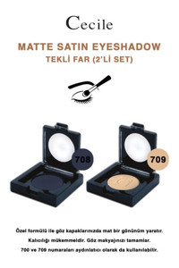 Cecile 708-709 Toz Mat Tekli Göz Farı
