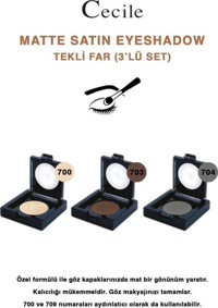 Cecile 700-703-704 Toz Mat Tekli Göz Farı