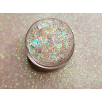 Hb Tasarım Beyaz Sim Toz Simli Glitter Tekli Göz Farı