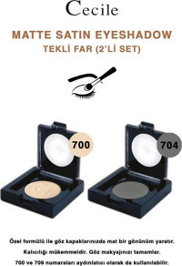 Cecile 700-704 Toz Mat Tekli Göz Farı