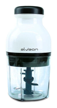 Alveon ALV-201 200 W 250 ml Plastik Hazneli Öğütücülü Çift Bıçaklı Rondo Beyaz