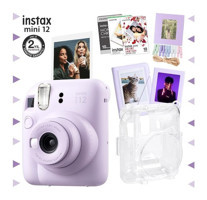 Fujifilm Instax Mini 12 Şipşak Mini Full HD Kompakt Dijital Fotoğraf Makinesi Lila + 30 Adet Fotoğraf Filmi