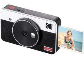 Kodak Mini Shot 2Retro Şipşak Mini Full HD Kompakt Dijital Fotoğraf Makinesi Beyaz-Siyah