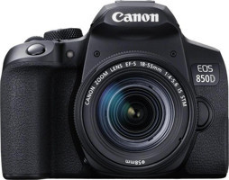 Canon Eos 850D 18-55 mm 4K DSLR Dijital Fotoğraf Makinesi Siyah