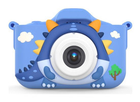 Mengtuo 2 inç Sevimli Dinozor Mini Full HD Kompakt Dijital Fotoğraf Makinesi Mavi