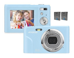 Andoer 2.4 inç Full HD HD 48 MP Kompakt Dijital Fotoğraf Makinesi Açık Mavi