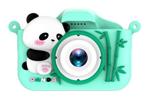 Mengtuo Sevimli Panda Mini Full HD Kompakt Dijital Fotoğraf Makinesi Yeşil