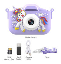 Hallow D12393 Mini Full HD Kompakt Dijital Fotoğraf Makinesi Mor