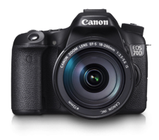 Canon Eos 70D 18-200 mm 4K DSLR Dijital Fotoğraf Makinesi Siyah
