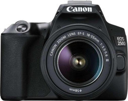 Canon Eos 250D 18-55 mm Full HD DSLR Dijital Fotoğraf Makinesi Siyah