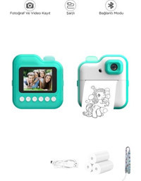 Vothoon Cmr15 Mini Full HD Kompakt Dijital Fotoğraf Makinesi Mavi