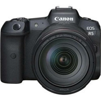 Canon Eos R5 24-105 mm 4K DSLR Dijital Fotoğraf Makinesi Siyah