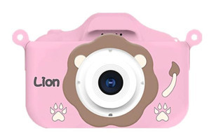 Mengtuo Sevimli Aslan Mini Full HD Kompakt Dijital Fotoğraf Makinesi Pembe