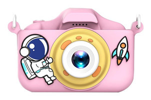 Eternal Luck Astronot Mini Full HD Kompakt Dijital Fotoğraf Makinesi Pembe