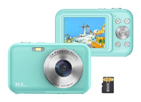 Hallow D12962B Full HD Kompakt Dijital Fotoğraf Makinesi Yeşil
