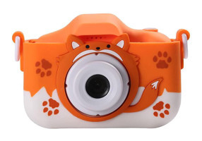 Shanrya Sevimli Tilki Mini Full HD Kompakt Dijital Fotoğraf Makinesi Turuncu